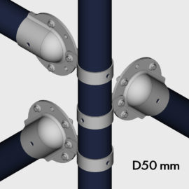 Диагональное соединение труб Ø 48-50 мм.